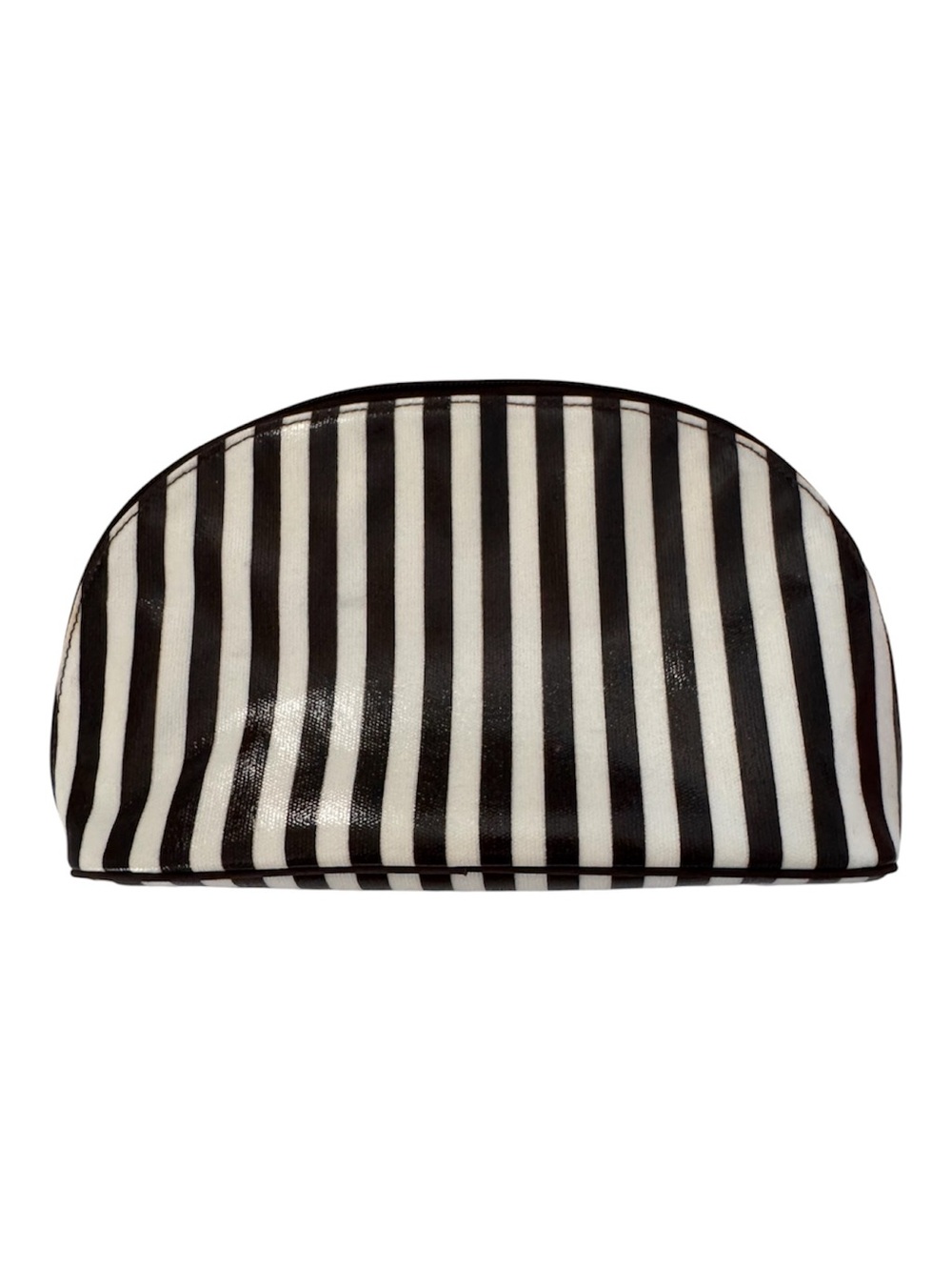 henri bendel Black and White Stripe Mini Cosmetic Pouch